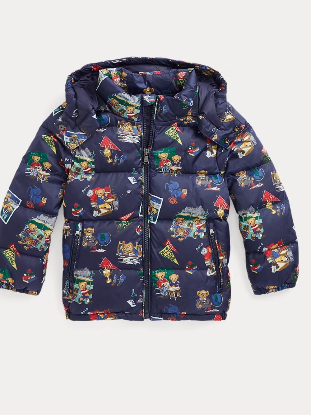 Polo Bear Water-Repellent Down Jacket Kids Size 5